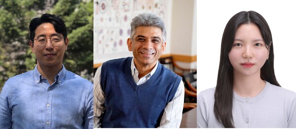 △(왼쪽부터) 고려대 보건정책관리학부 김진호 교수(교신저자), 하버드대 보건대학원 수브라마니안 교수(공동저자), 고려대 보건정책관리학부 권근영 석사과정(제1저자) ©팝콘뉴스